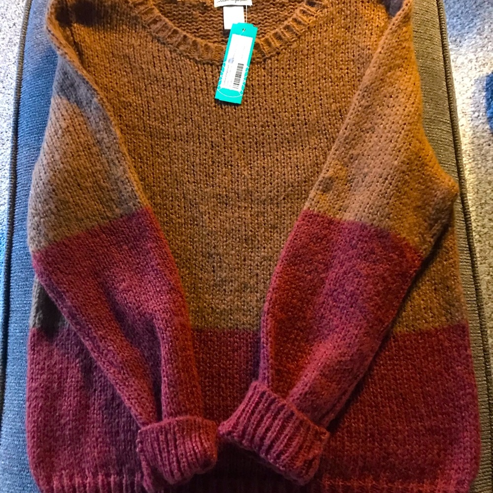 NWT cozy fall sweater by Cotton Emporium.